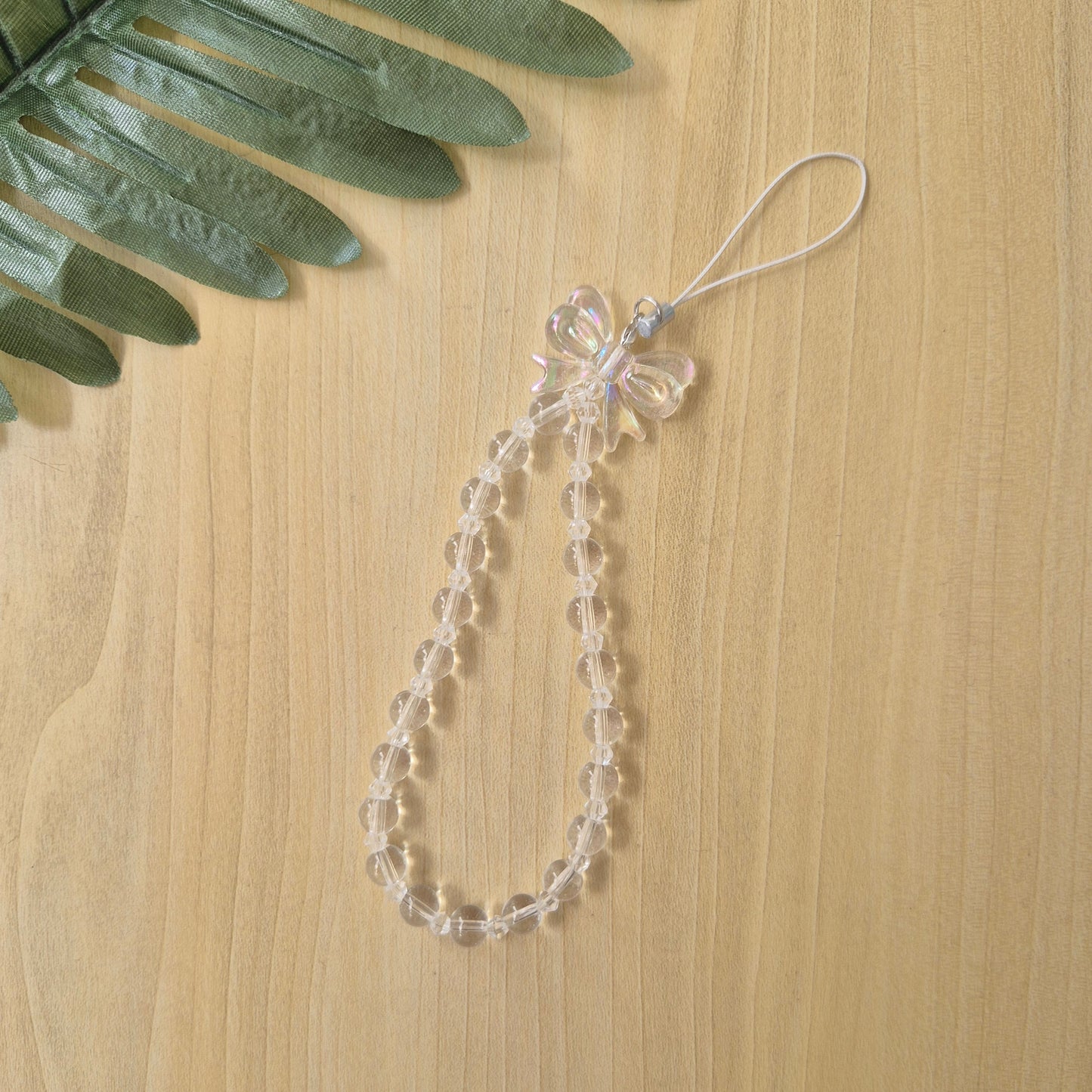 Cute Bow White Aesthetic Phone Charm