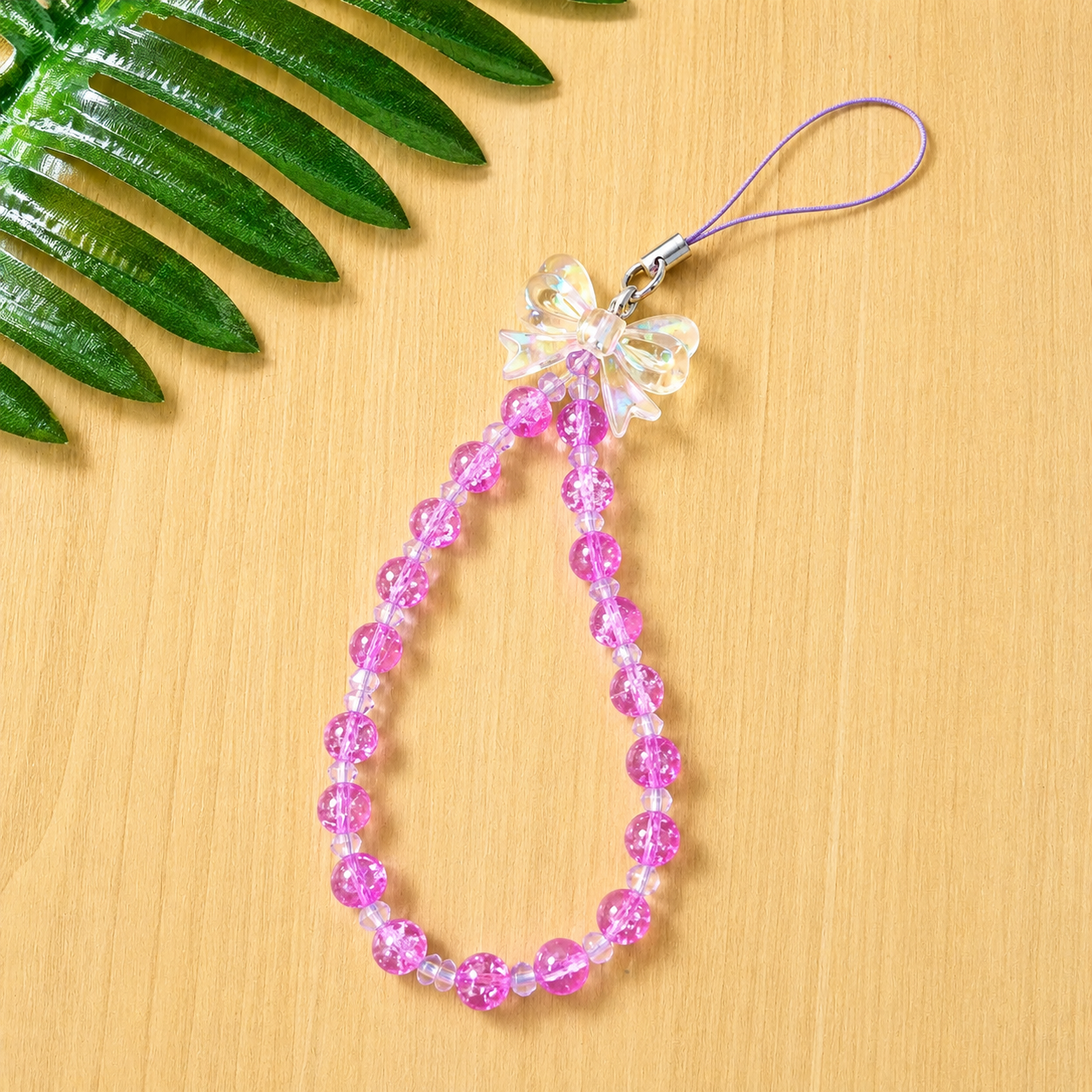 Crystal Bow Lavender Charm for Phone