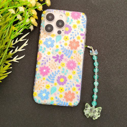 Cute Aqua Blue Butterfly Aesthetic Phone Charm Design (203)