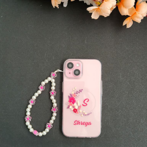 Pink And Orange Beaded Charms Combo