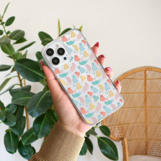 Aesthetic Cute Pattern Transparent Silicon Case Design 10