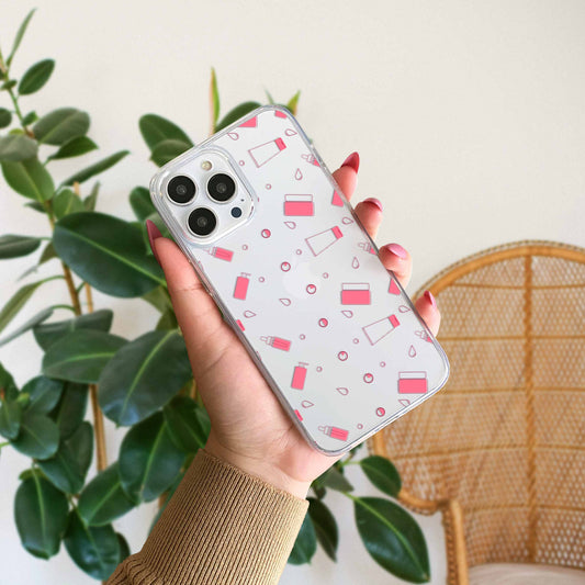 Aesthetic Cute Pattern Transparent Silicon Case Design 2