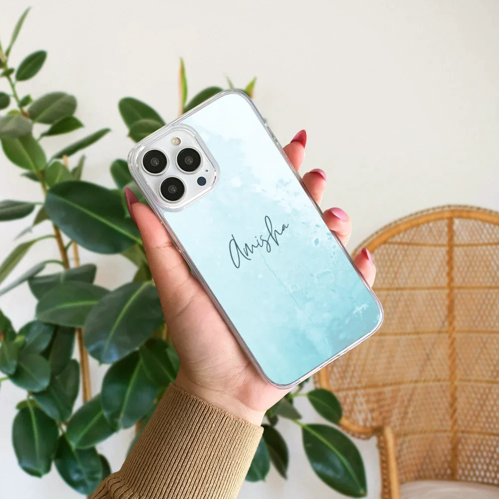 Smoky Forest Customized Name Silicone Phone Case