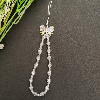 Cute White Butterfly Charm Aesthetic Phone Charm Design (208)