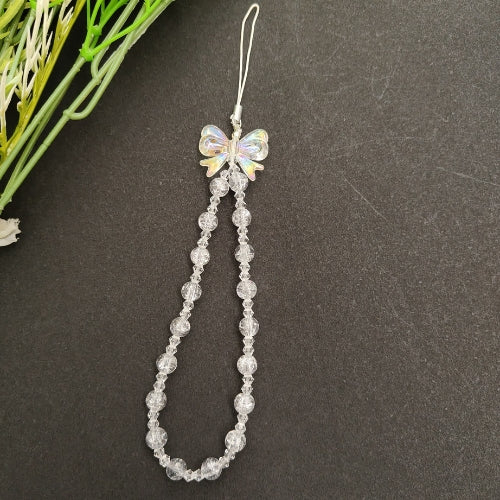 Cute White Butterfly Charm Aesthetic Phone Charm Design (208)