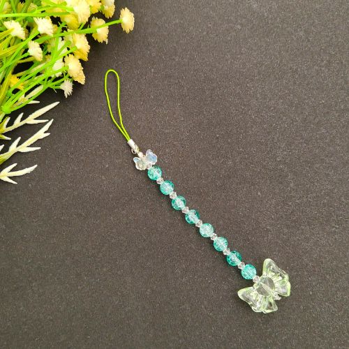Cute Aqua Blue Butterfly Aesthetic Phone Charm Design (203)