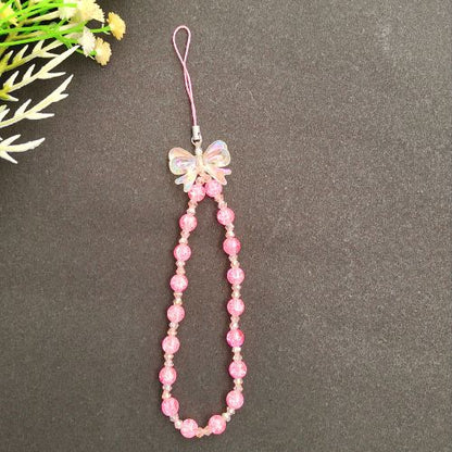 Cute Pink Butterfly Aesthetic Phone Charm Design (202)
