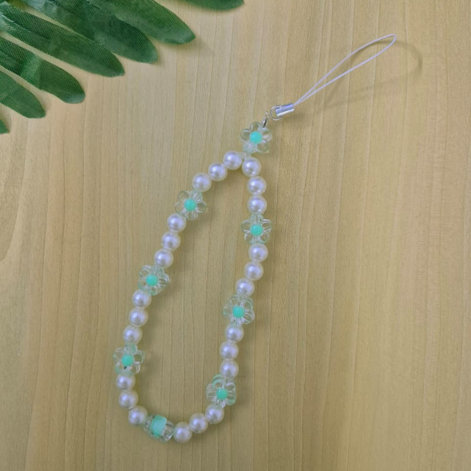 Elegant Mint green Blossom Phone Charm