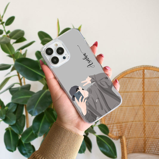 Aesthetic Boy Silicon Custom Name Case Design 14