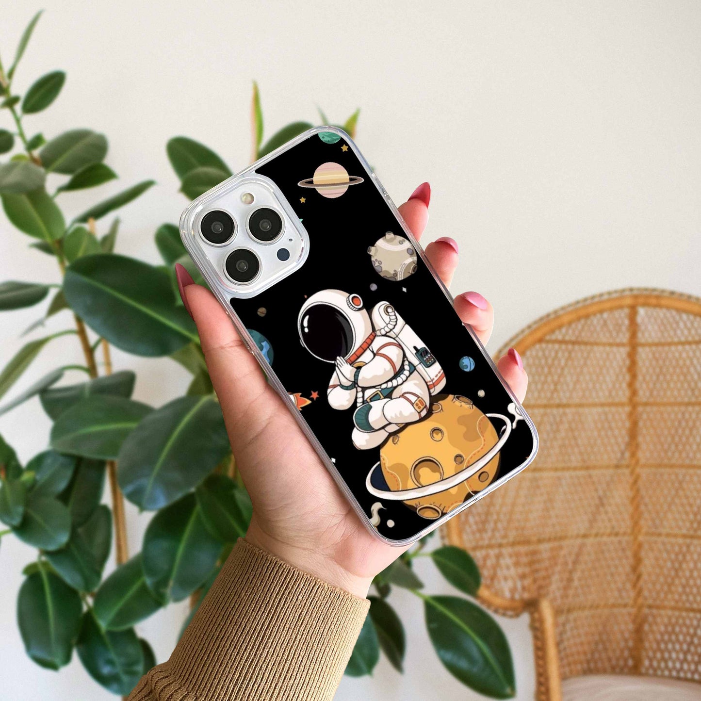 Cute Cartoon Astronaut Silicon Case Design 9