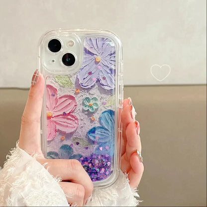 Luxury Floral Glitter Phone Case & Cover