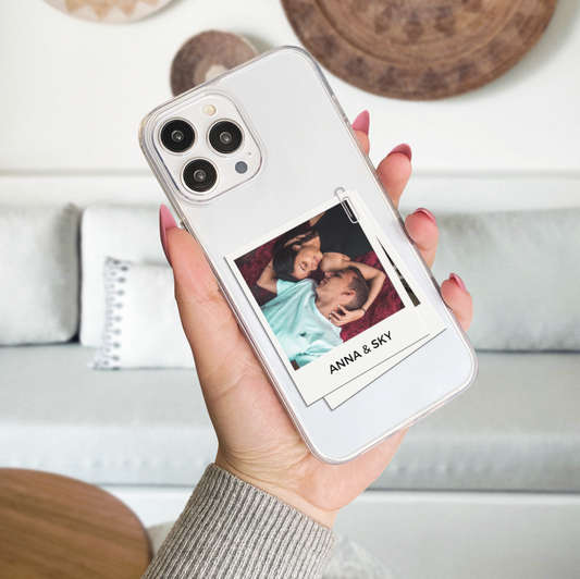 Cherished Love Moments Customized Transparent Silicone Phone Case