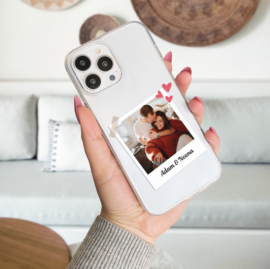 Romantic Moments Customized Transparent Silicone Phone Case