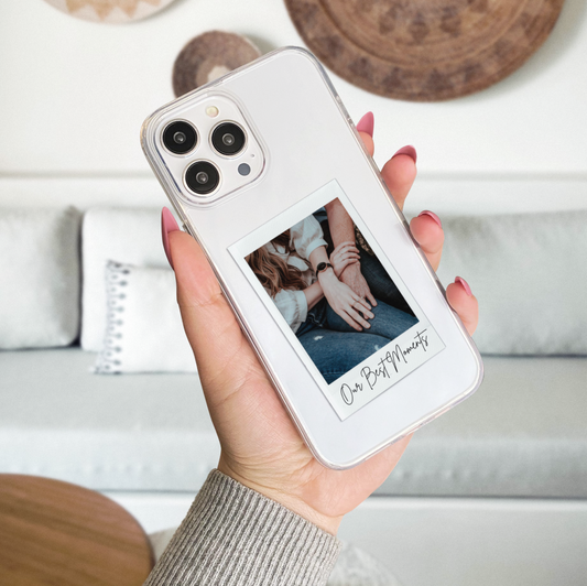 Memories in Your Hand Customized Transparent Silicone Phone Case